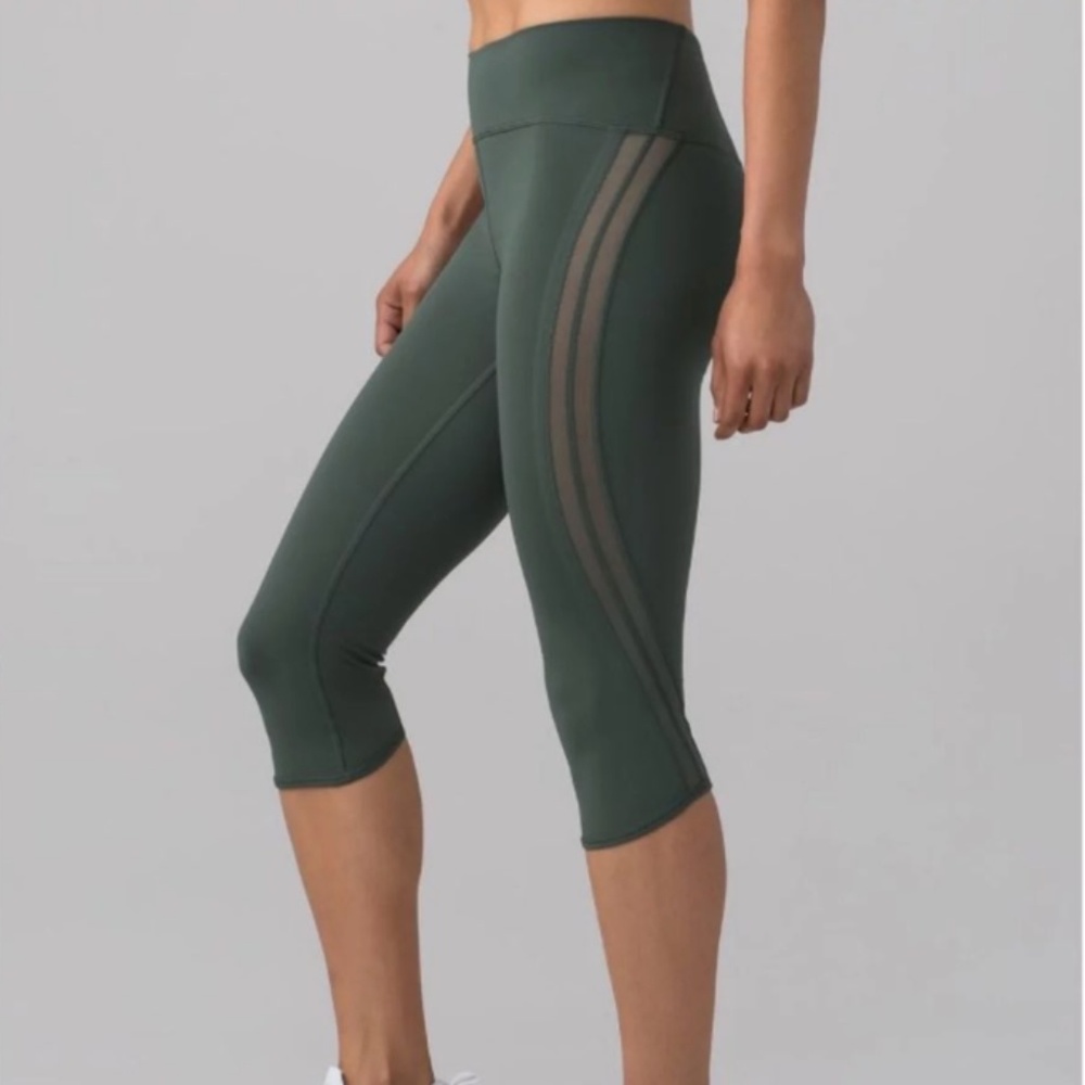 Lululemon Olive Cropped Leggings